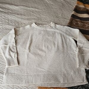 Old Navy Cream Crew Neck Sweater